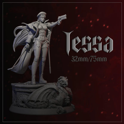 Tessa | Tabletop or Display Scale | D&D TTRPG Fantasy Miniature | Dungeons and Maidens