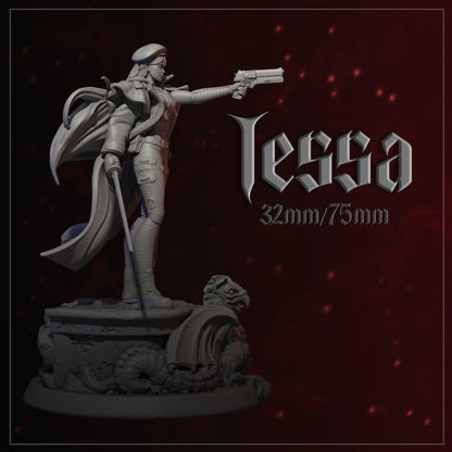 Tessa | Tabletop or Display Scale | D&D TTRPG Fantasy Miniature | Dungeons and Maidens