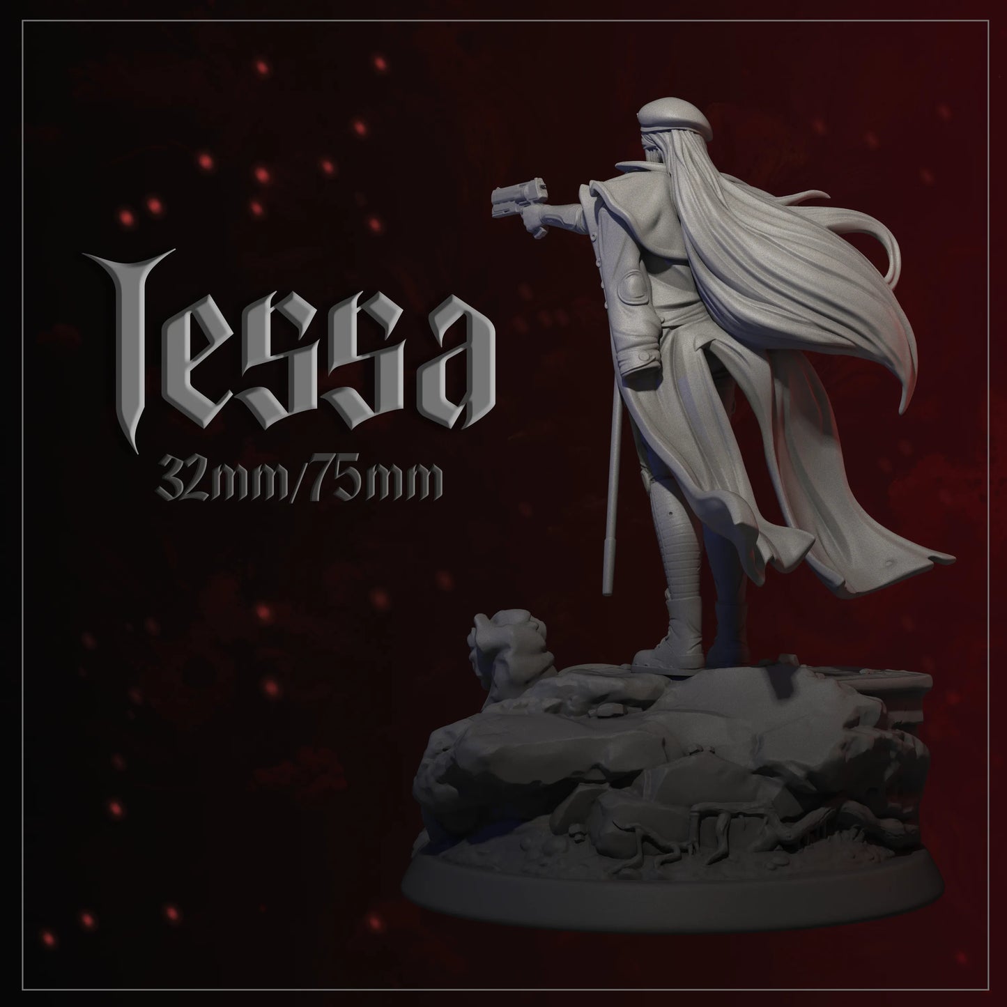 Tessa | Tabletop or Display Scale | D&D TTRPG Fantasy Miniature | Dungeons and Maidens