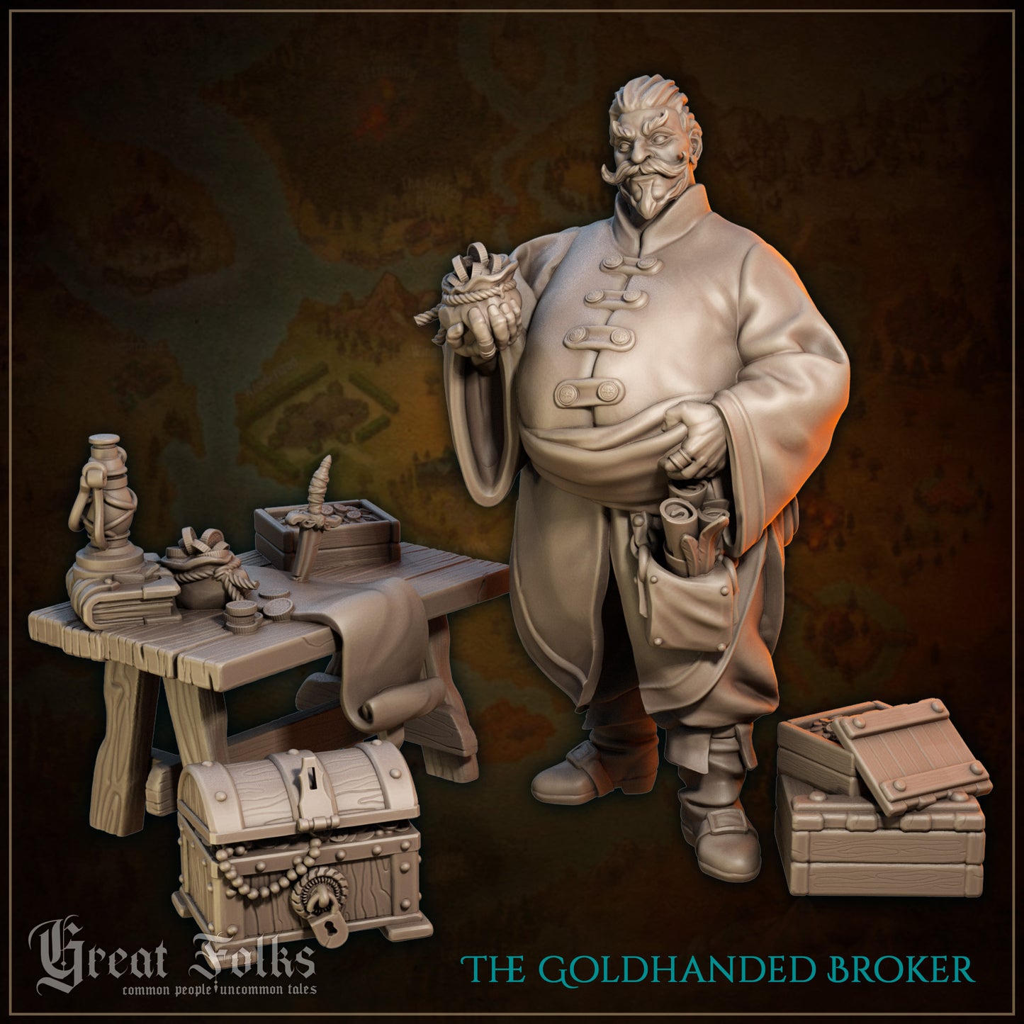 Great Folks, Part 3 | NPCs, Villagers, Nobles, Merchants, Criminals | Tabletop Gaming Miniatures Collection | Great Grimoire