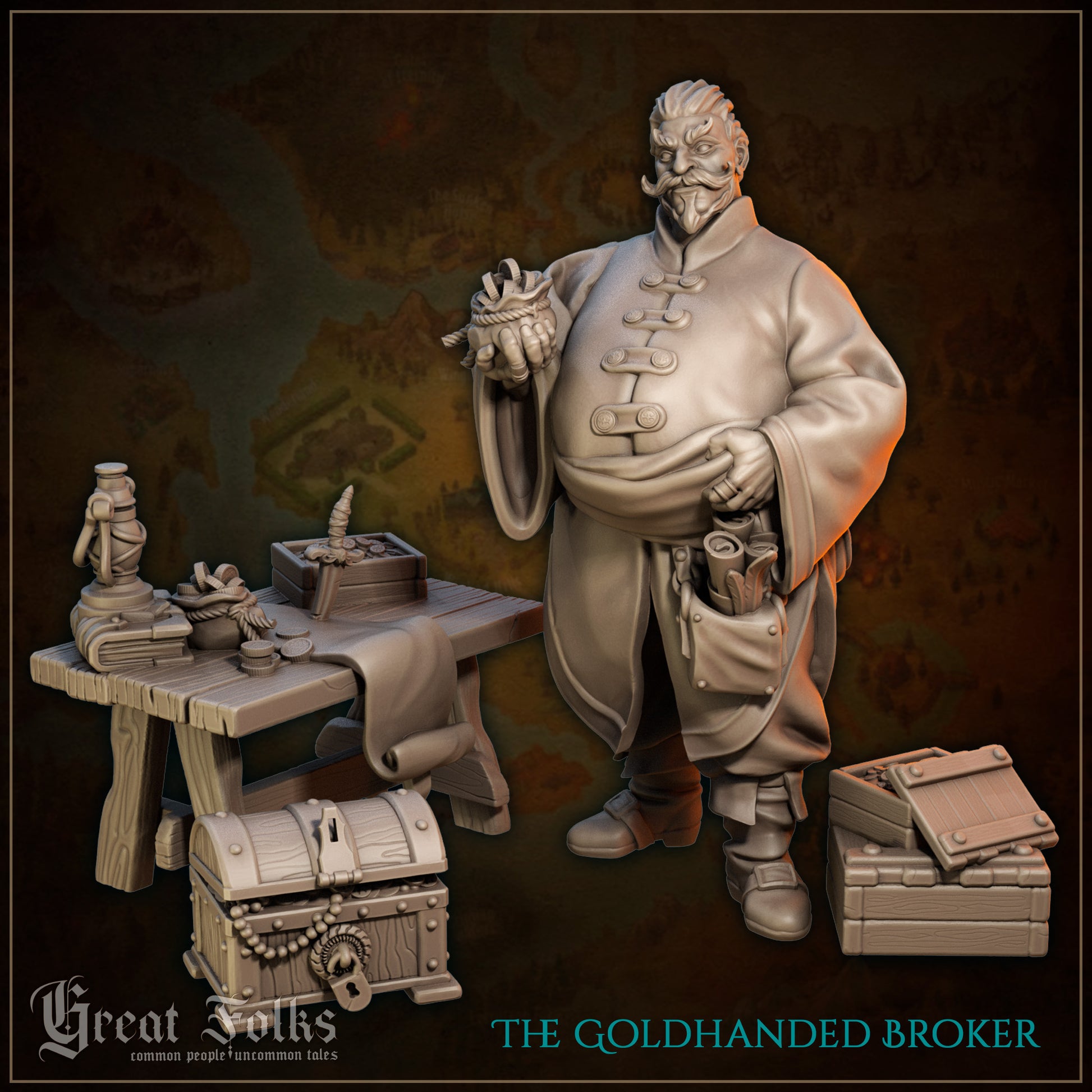 Great Folks, Part 3 | NPCs, Villagers, Nobles, Merchants, Criminals | Tabletop Gaming Miniatures Collection | Great Grimoire