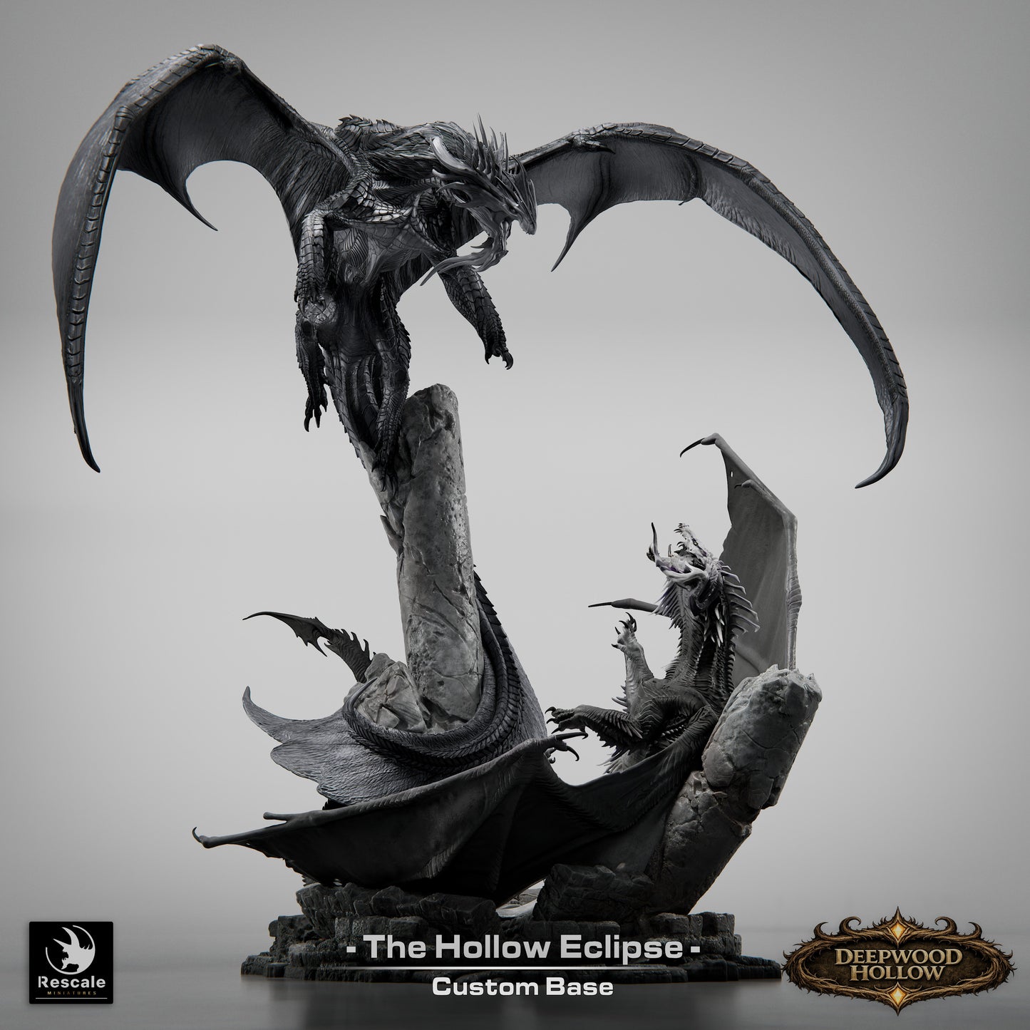 Hollow Eclipse, Battle Of Dragons | D&D TTRPG Mini | Rescale Miniatures