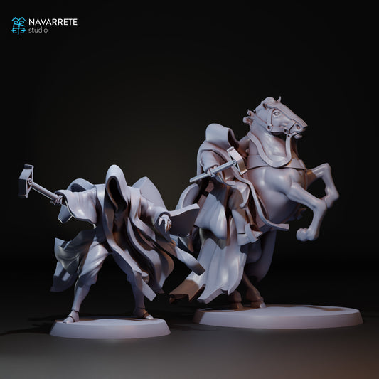 Tattles Told 3D The Perpetual tabletop gaming miniature featuring a detailed horse figure by Navarrete Studio.