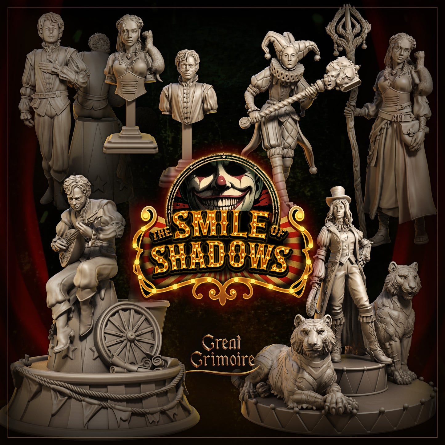 The Smile of Shadows | Tabletop Gaming Miniatures Collection | Great Grimoire