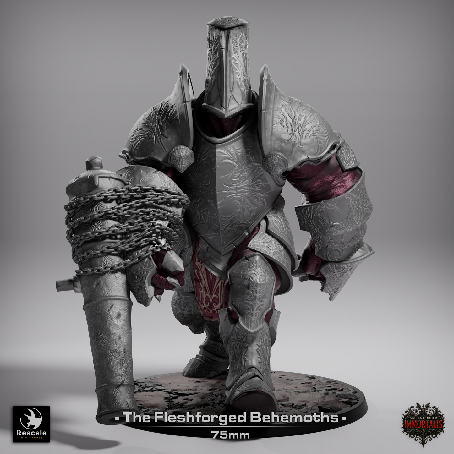 Flesh Forged Behemoth, Ancient Order Immortalis | D&D TTRPG Miniature | Rescale Miniatures | 3D Print