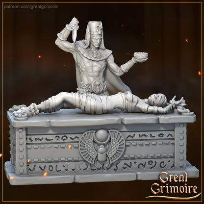 High Priests of Egypt, Mummy, Cult, Sacrifice | Road to the Afterlife | Tabletop Gaming Miniatures Collection | Great Grimoire