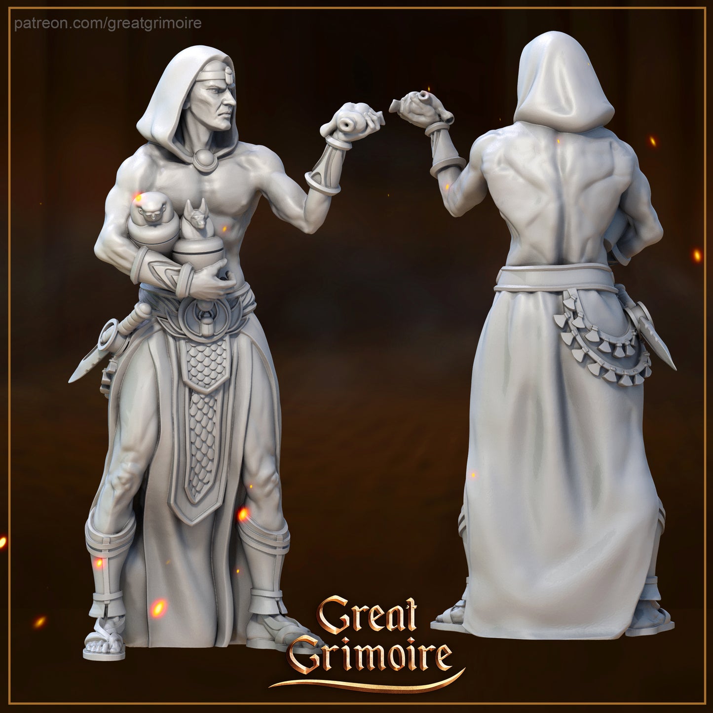 High Priests of Egypt, Mummy, Cult, Sacrifice | Road to the Afterlife | Tabletop Gaming Miniatures Collection | Great Grimoire