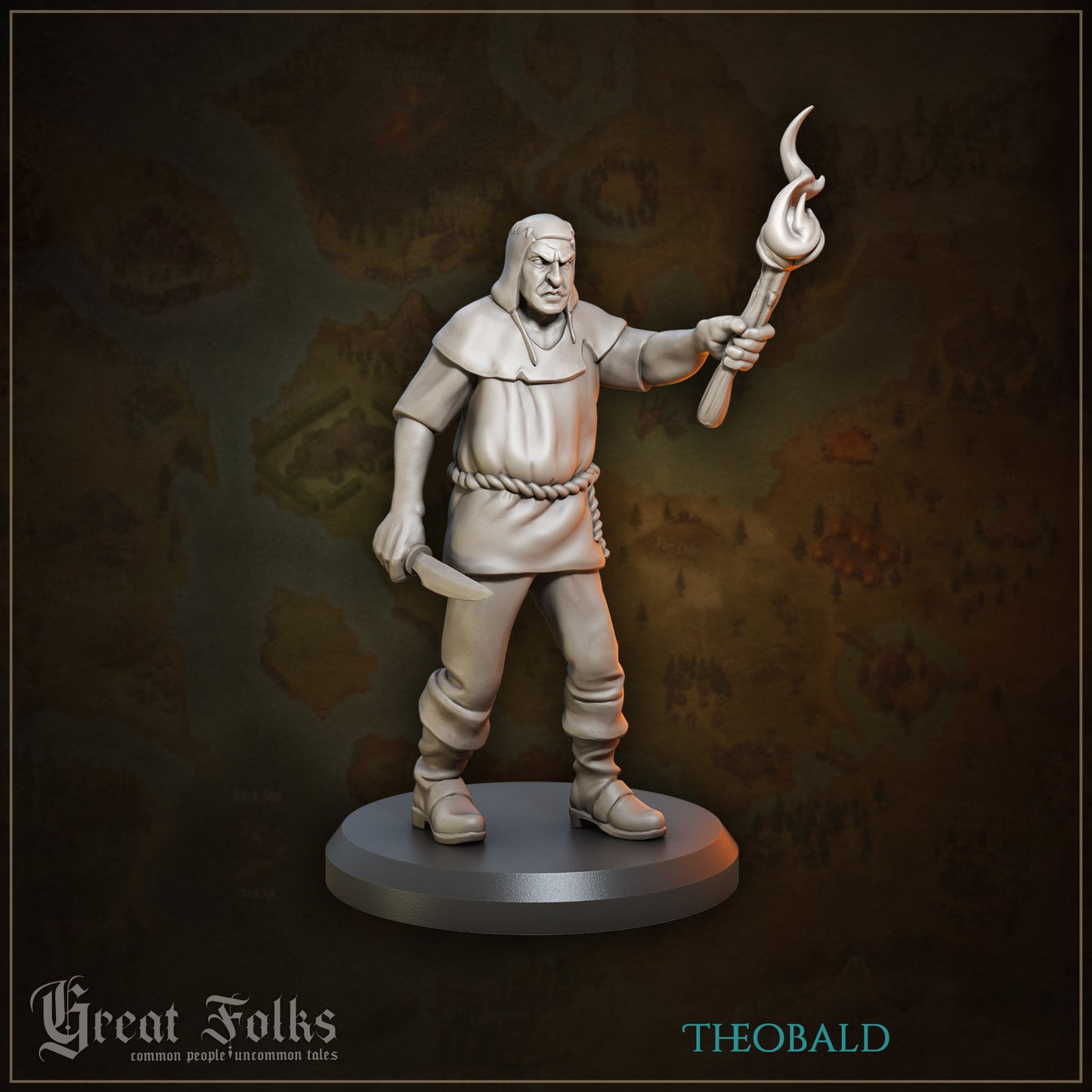 Great Folks Townsfolk, Part 2 | NPCs, Villagers, Children | Tabletop Gaming Miniatures Collection | Great Grimoire
