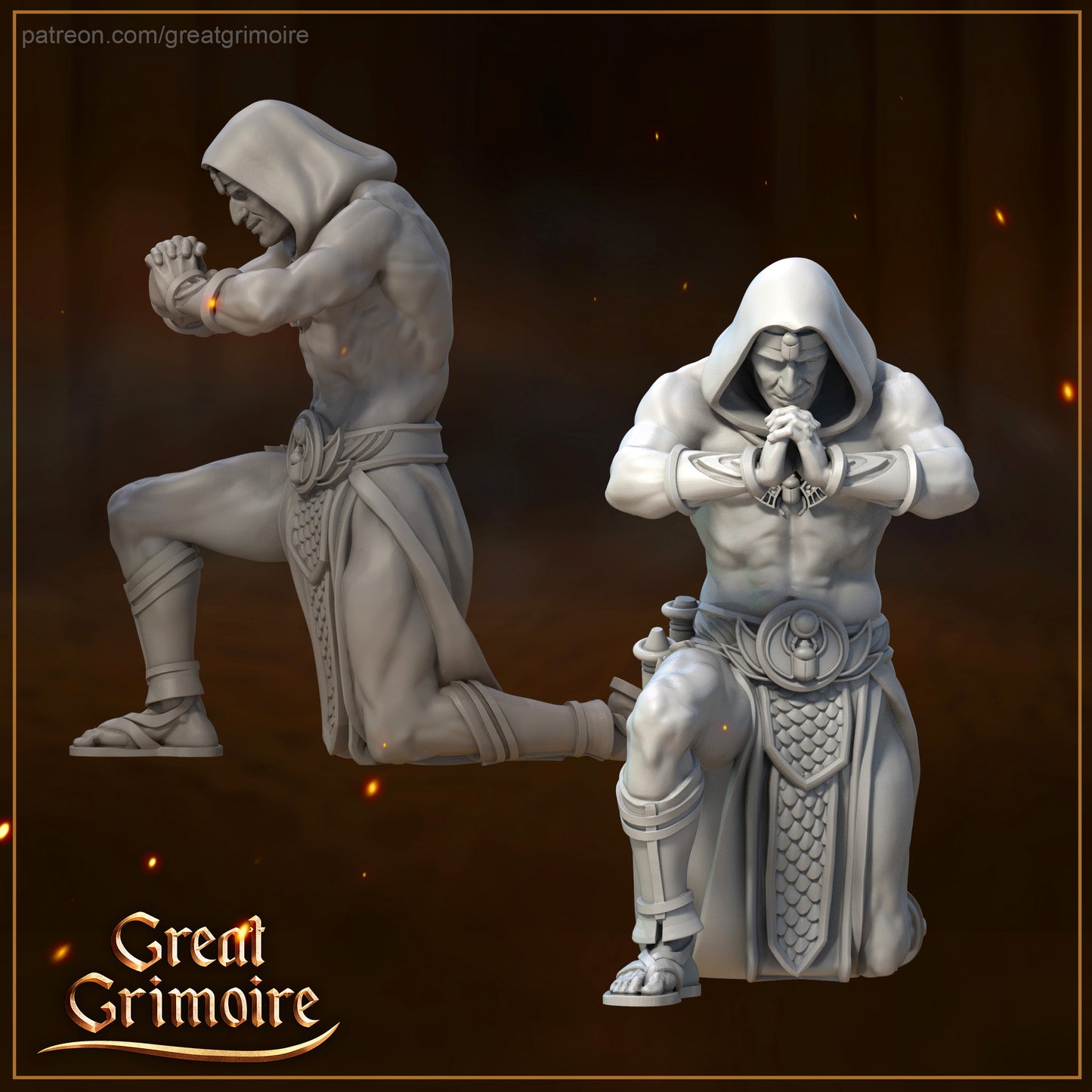 High Priests of Egypt, Mummy, Cult, Sacrifice | Road to the Afterlife | Tabletop Gaming Miniatures Collection | Great Grimoire