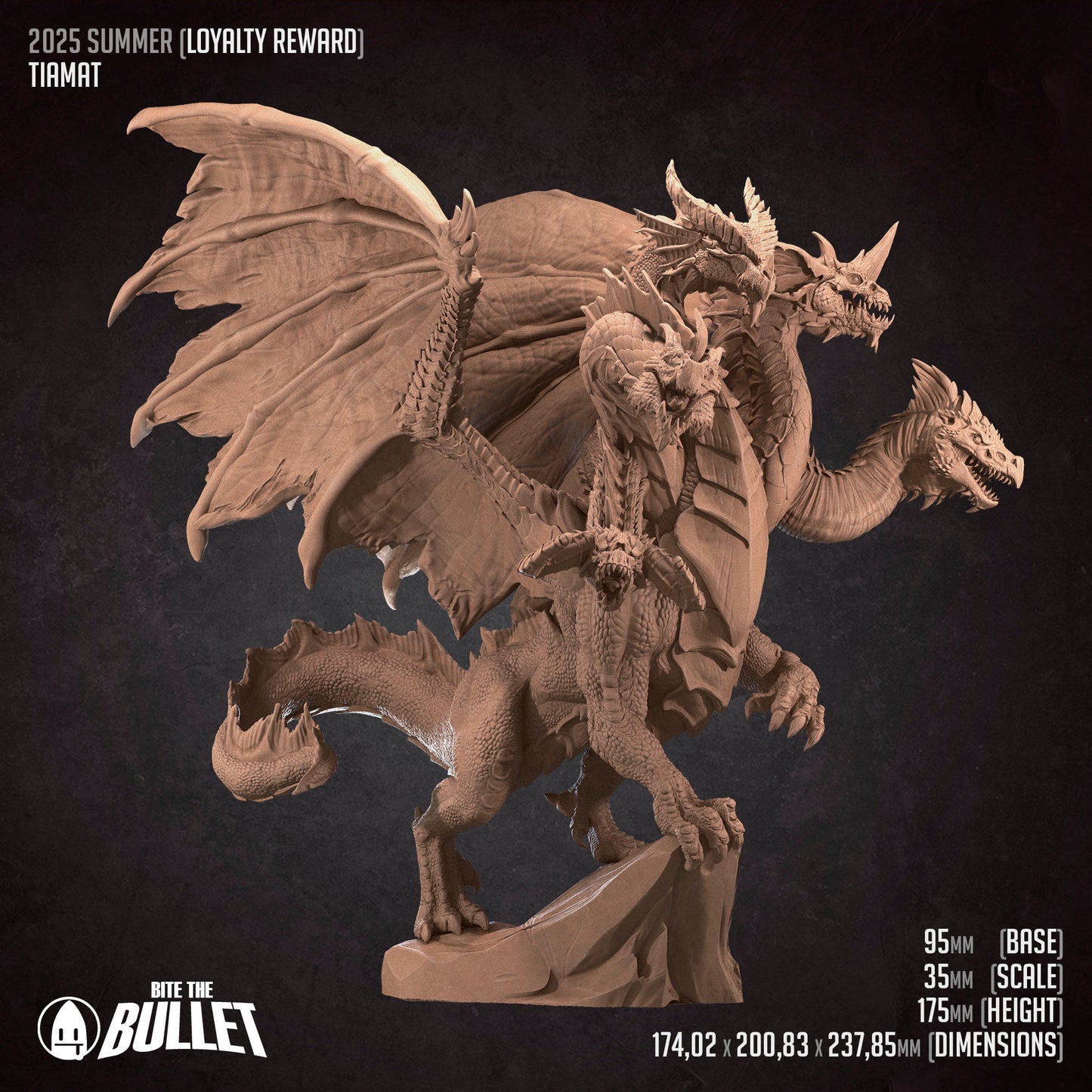 Tiamat | D&D TTRPG Miniature | Bite the Bullet