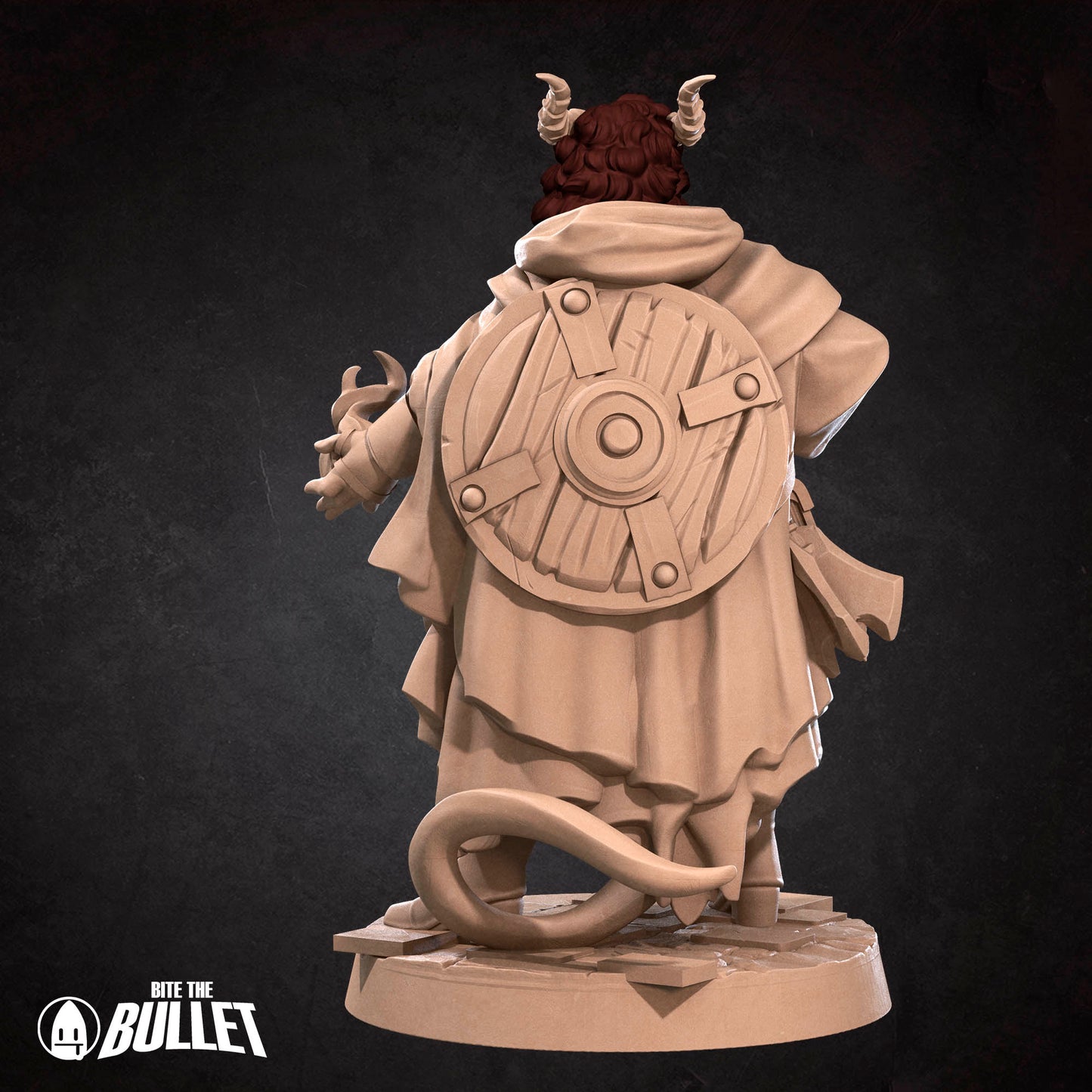 Bullet Heroes, Tiefling Cleric (Female) | D&D Pathfinder TTRPG Miniature | Bite the Bullet