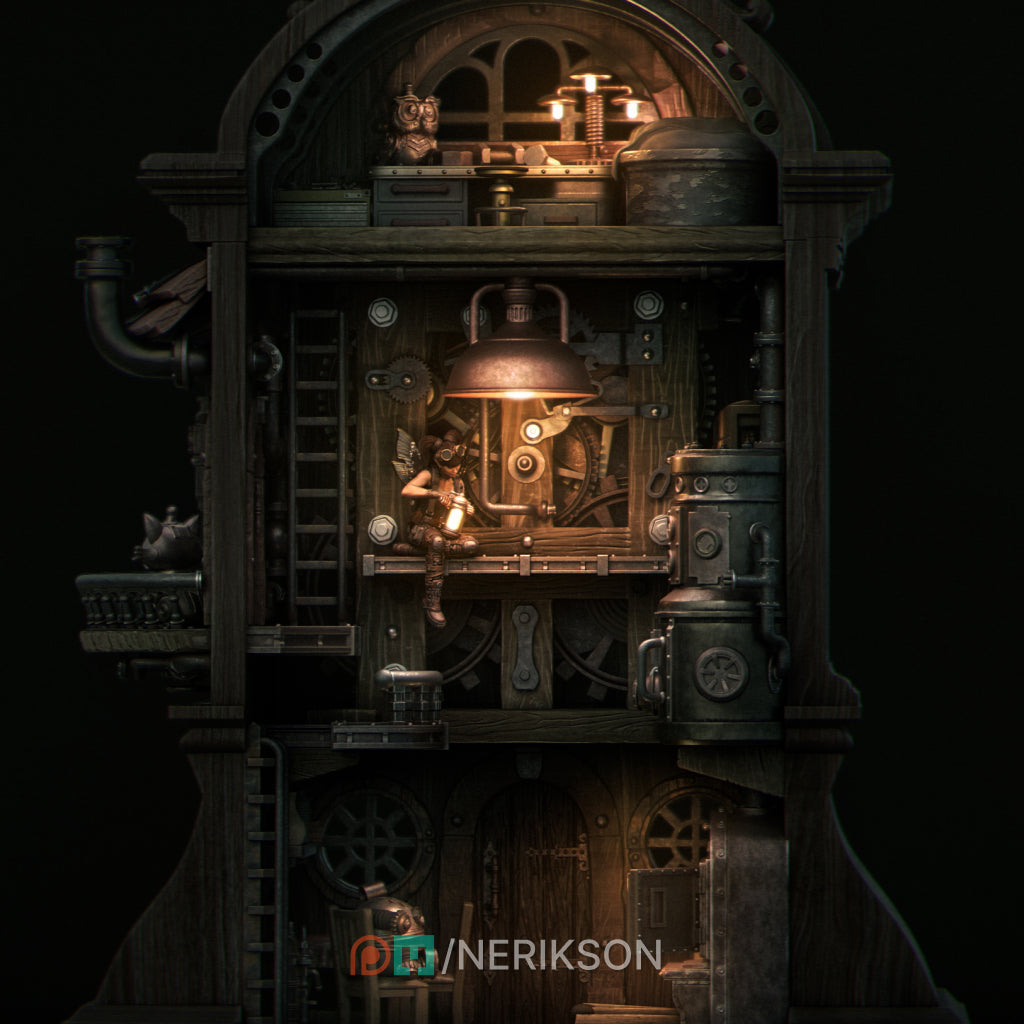 Tinker Fairy | Garage Resin Kit Statue or Miniature | D&D TTRPG Fantasy | Nerikson