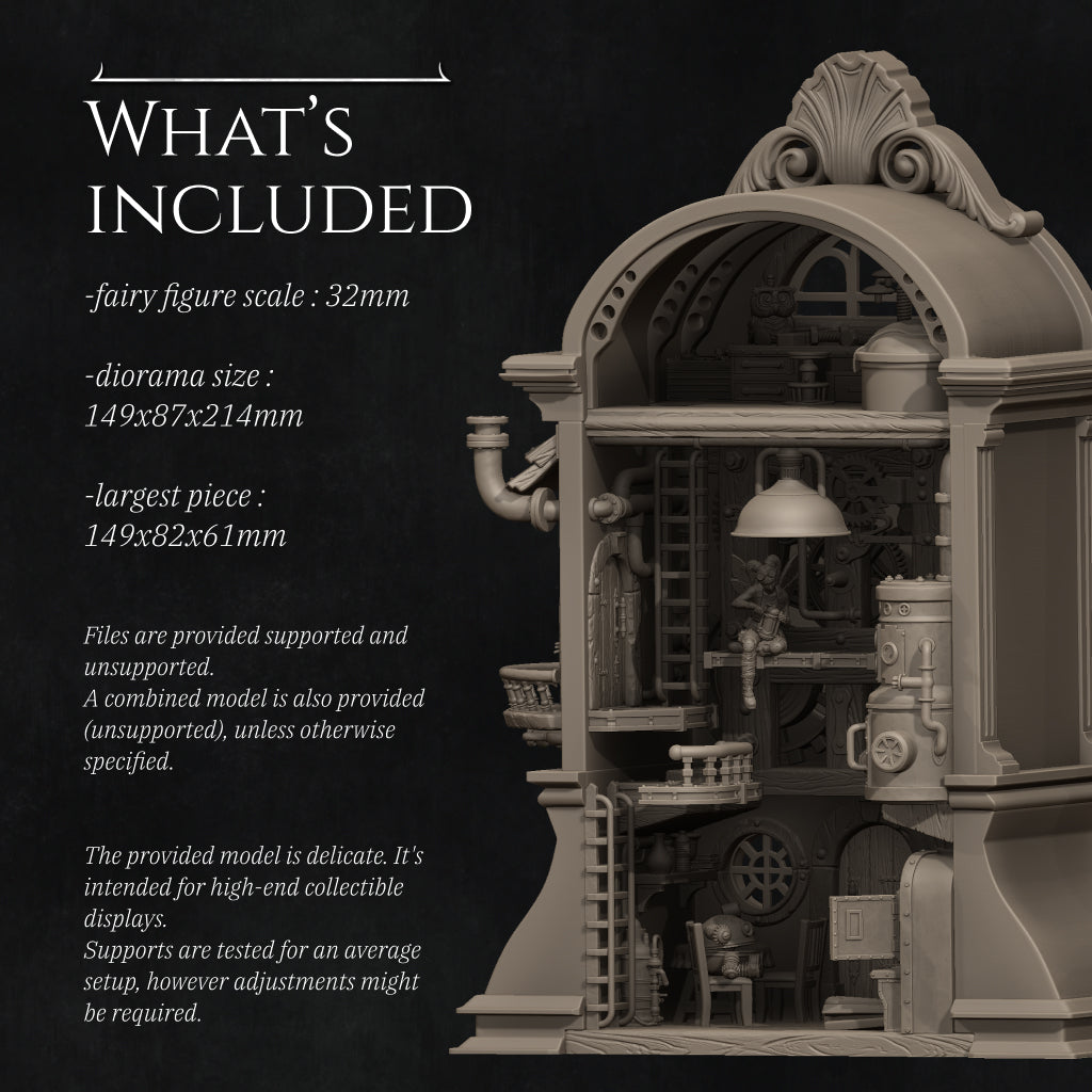 Tinker Fairy | Garage Resin Kit Statue or Miniature | D&D TTRPG Fantasy | Nerikson