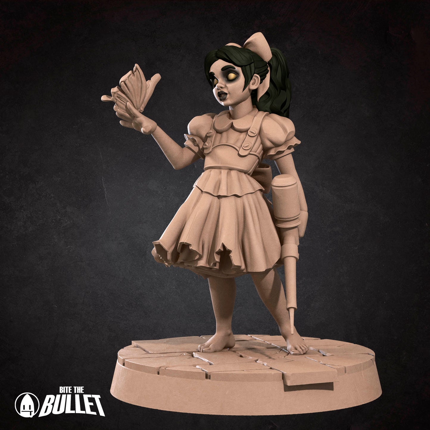 Tiny angel miniature from Underwater Duet D&D TTRPG set by Tattles Told 3D, detailed figure with wings and armor.