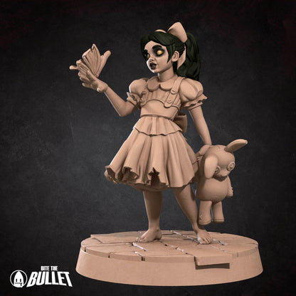 Tiny angel miniature from Underwater Duet D&D TTRPG set by Tattles Told 3D, featuring detailed wings and armor design.