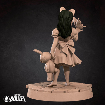 Detailed image of Tiny Angel miniature from Underwater Duet D&D TTRPG set by Tattles Told 3D, showing miniature figure with angelic features.