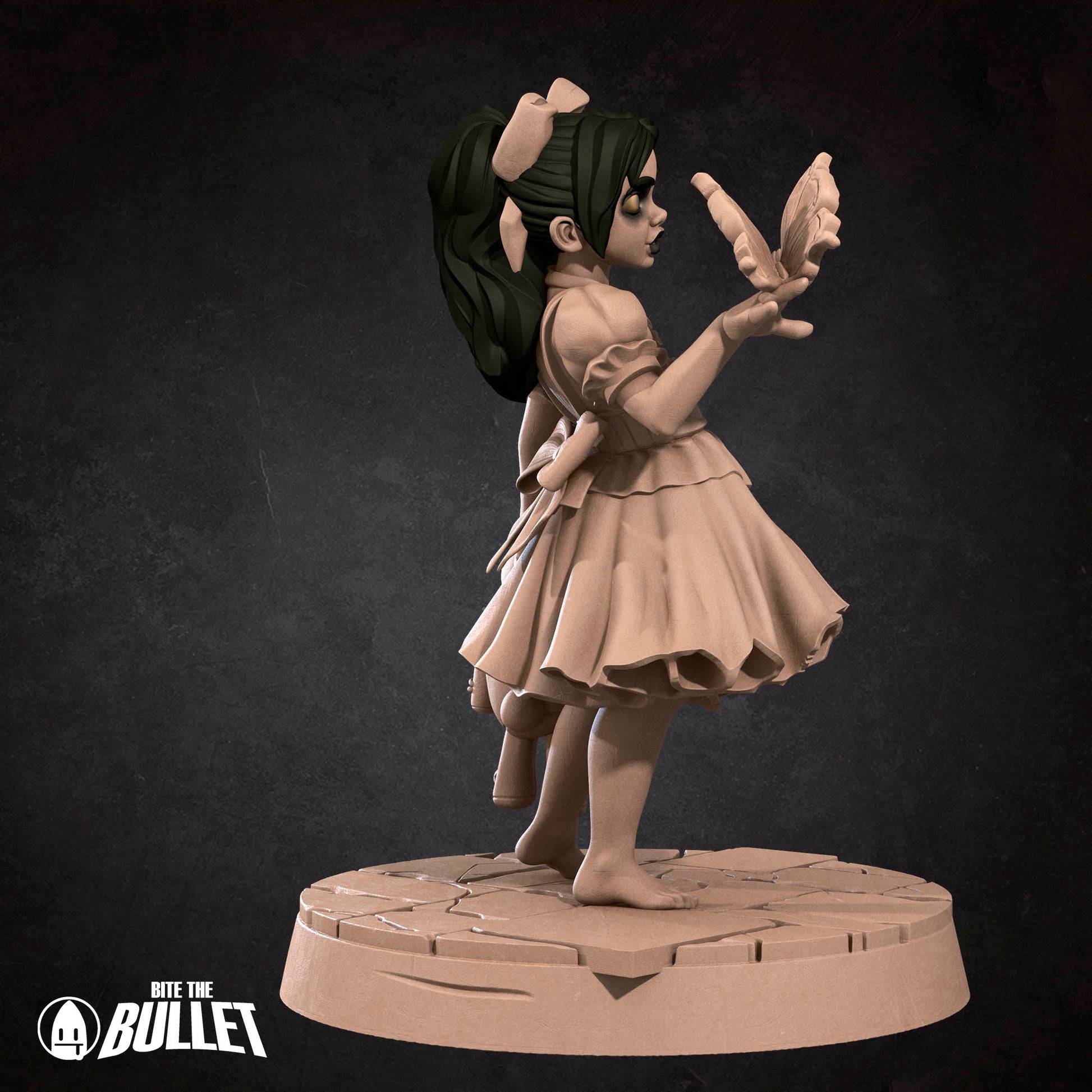 Tiny angel miniature from Underwater Duet D&D TTRPG set by Tattles Told 3D, featuring detailed angel figure for tabletop gaming.