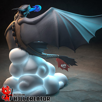 1:10 Night Dragon | Resin Garage Kit Figure Game Fan Art | h3LL creator