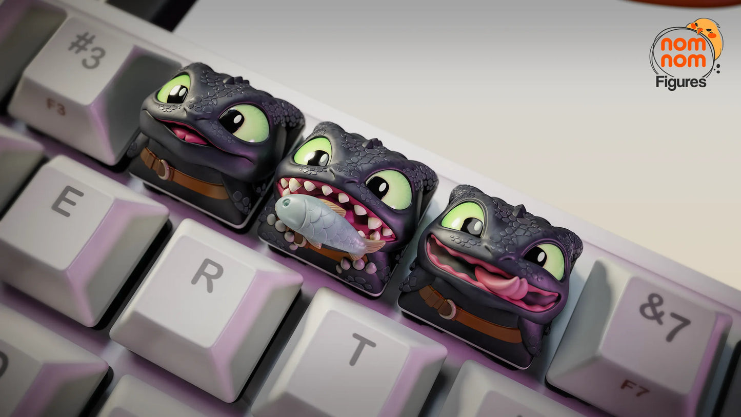 Keycaps - Gentle Dragon | 3D Printed Resin Anime Fan Art | Nomnom Figures