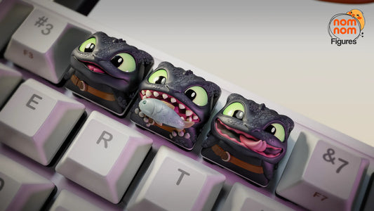 Keycaps - Gentle Dragon | 3D Printed Resin Anime Fan Art | Nomnom Figures