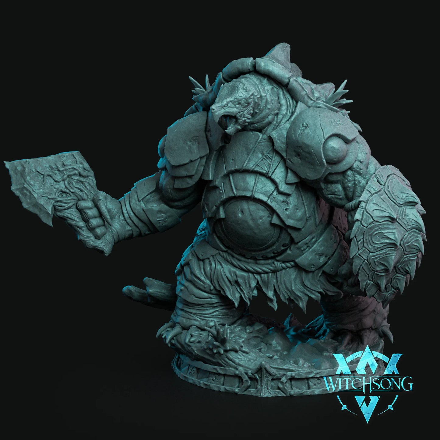 Torsus, River God | Mini or Bust | Monster Miniature Statue | Witchsong Miniatures