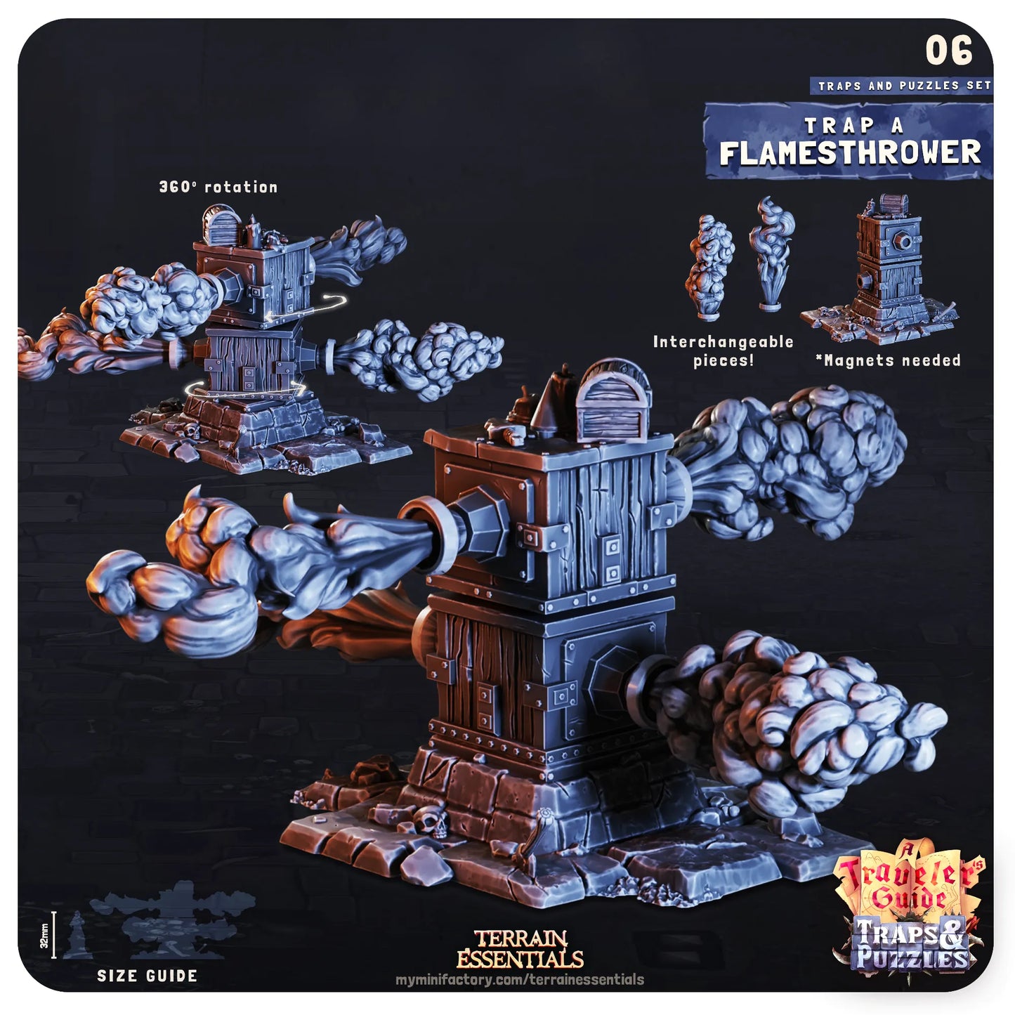 Traps and Puzzles, Functional, Dungeon Crawl | TTRPG Dollhouse Scatter Miniature | Terrain Essentials