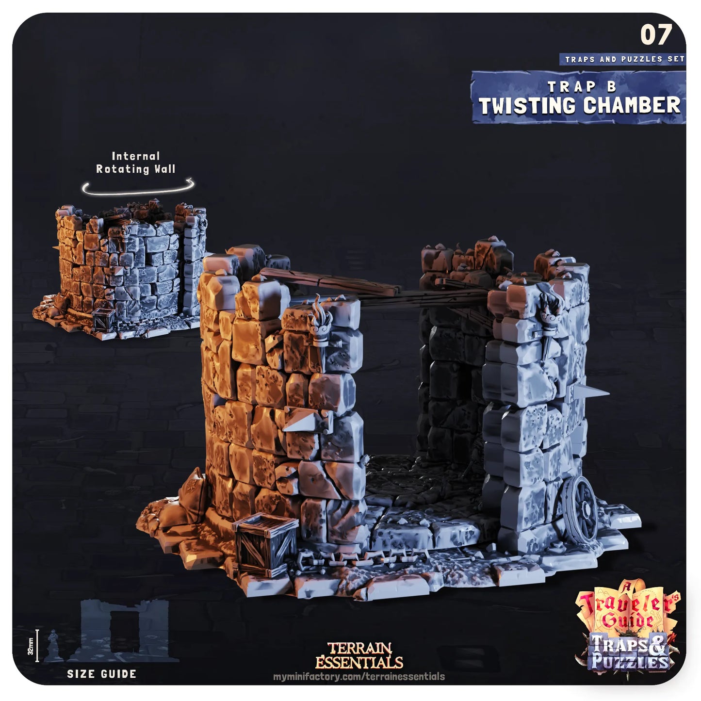 Traps and Puzzles, Functional, Dungeon Crawl | TTRPG Dollhouse Scatter Miniature | Terrain Essentials