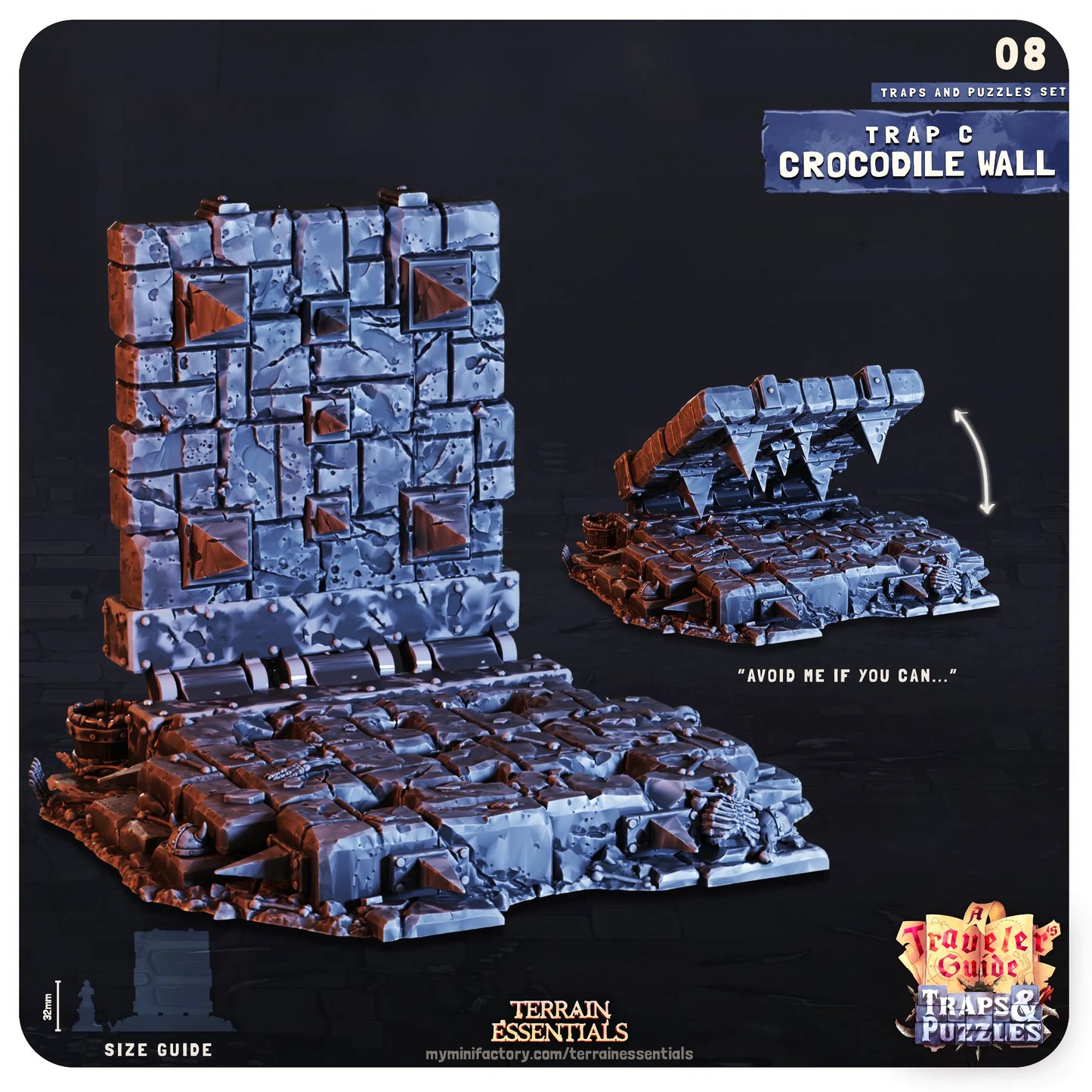 Traps and Puzzles, Functional, Dungeon Crawl | TTRPG Dollhouse Scatter Miniature | Terrain Essentials