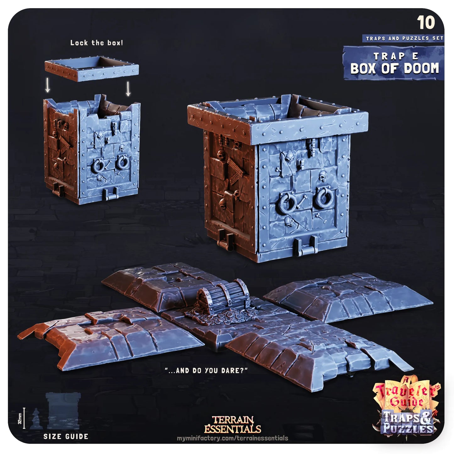 Traps and Puzzles, Functional, Dungeon Crawl | TTRPG Dollhouse Scatter Miniature | Terrain Essentials