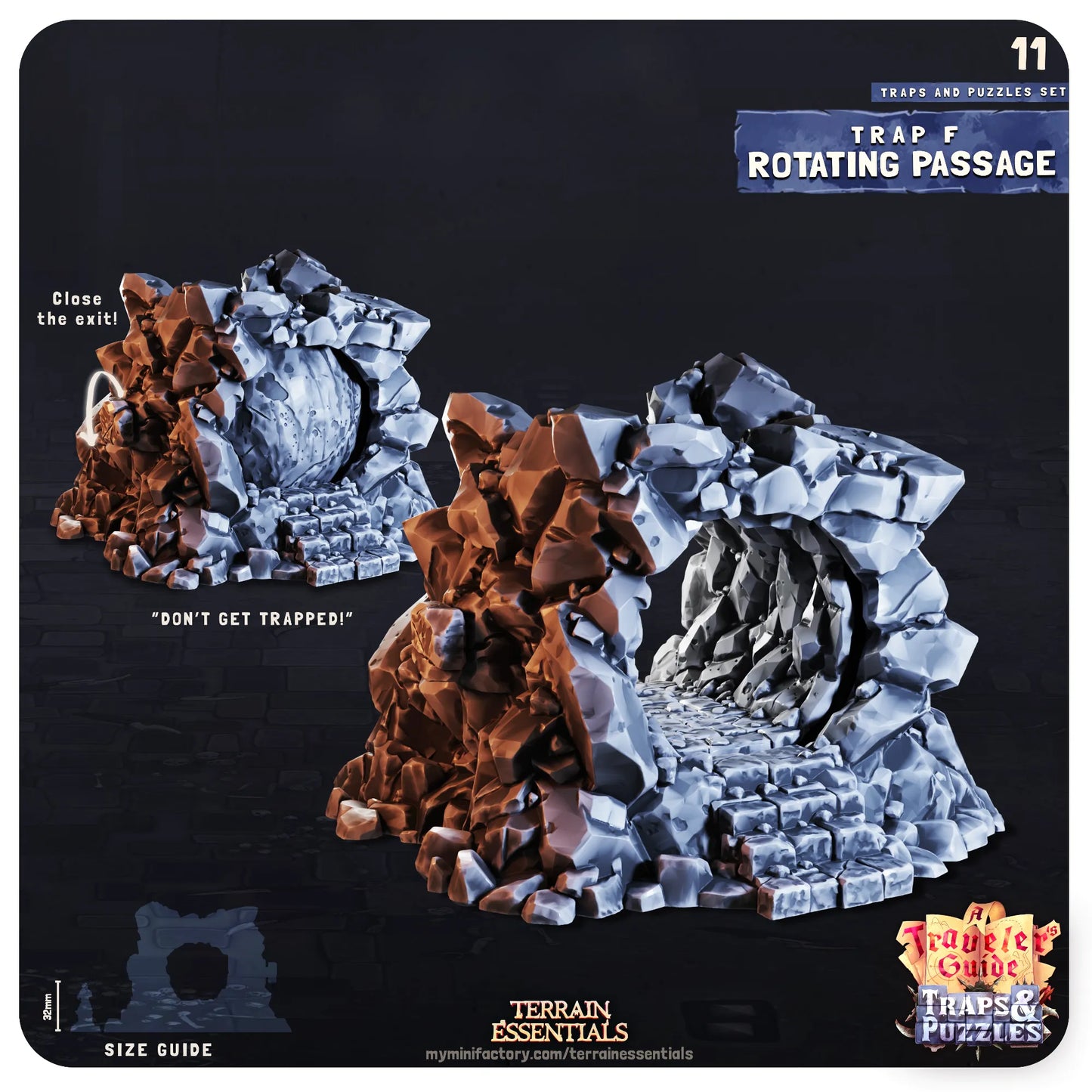 Traps and Puzzles, Functional, Dungeon Crawl | TTRPG Dollhouse Scatter Miniature | Terrain Essentials