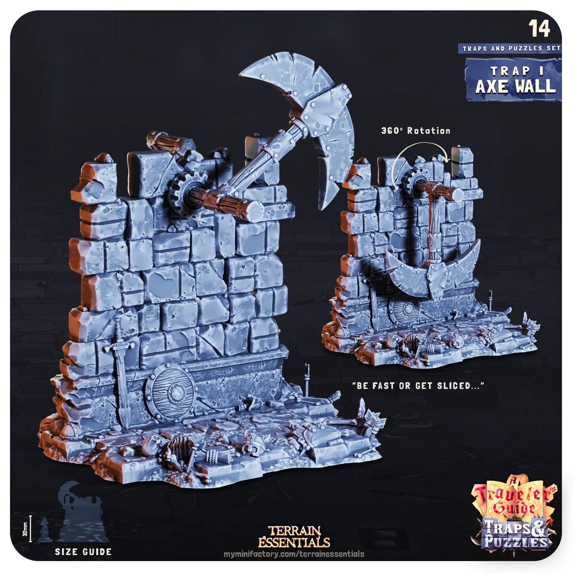 Traps and Puzzles, Functional, Dungeon Crawl | TTRPG Dollhouse Scatter Miniature | Terrain Essentials
