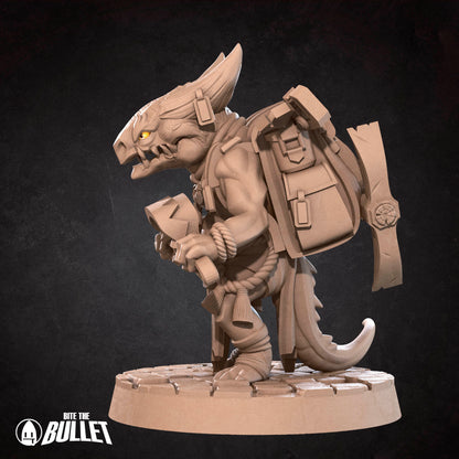 Kobold Trapper | D&D TTRPG Miniature | Bite the Bullet