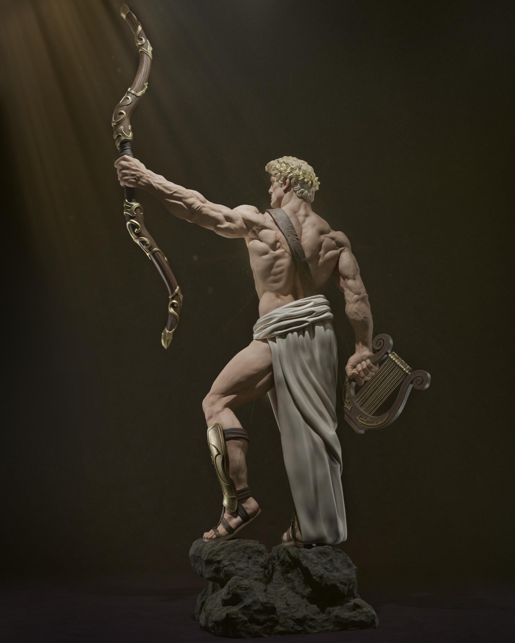 1:12 Greek God of Music, Apollo | Resin Garage Kit Figure Mythology | CA 3D Studios