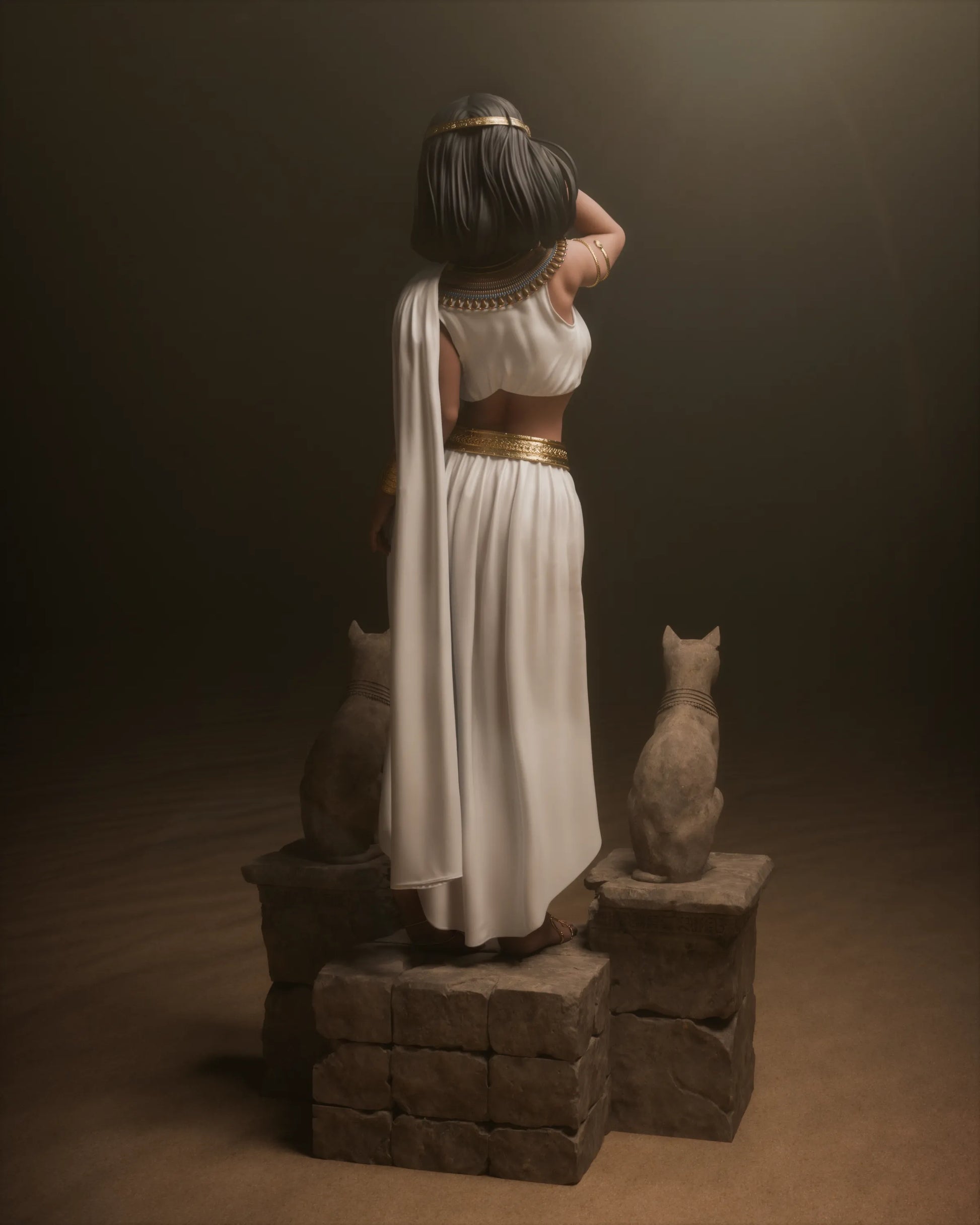 1:12 Cleopatra | Resin Garage Kit Figure Historical Person | CA 3D Studios