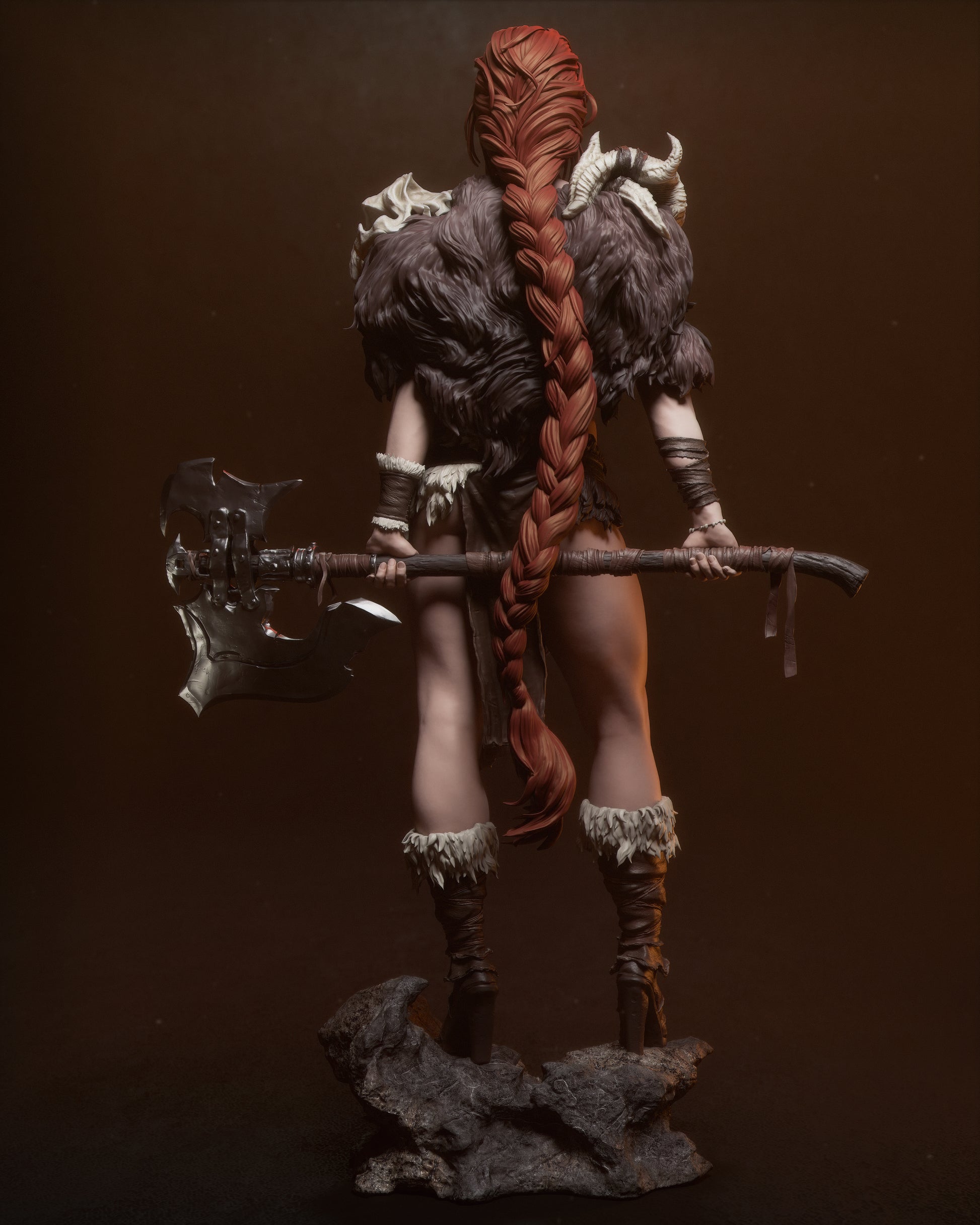 1:12 Barbarian Queen | Resin Garage Kit Figure Original Character | CA 3D Studios