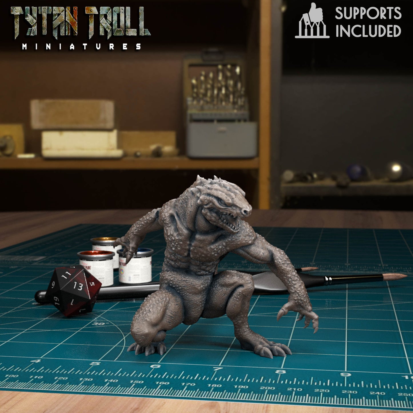 Hombres lobo | Miniatura del monstruo DnD | Miniaturas TytanTroll