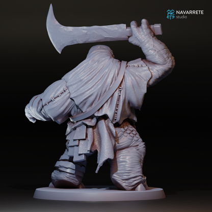 Detailed image of a Tattles Told 3D Trolls tabletop gaming miniature by Navarrete Studio, showcasing its colorful troll figure.