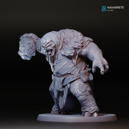 Trolls tabletop gaming miniature from Navarrete Studio by Tattles Told 3D, featuring a detailed troll figure for gaming or collection.