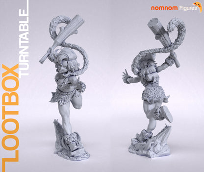 Stone Age Queen | Resin Garage Kit Figure Anime Fan Art | Nomnom Figures