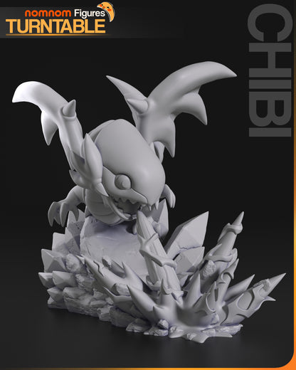 Chibi Blue-Eyed Wyrmling | Resin Garage Kit Figure Anime Fan Art | Nomnom Figures