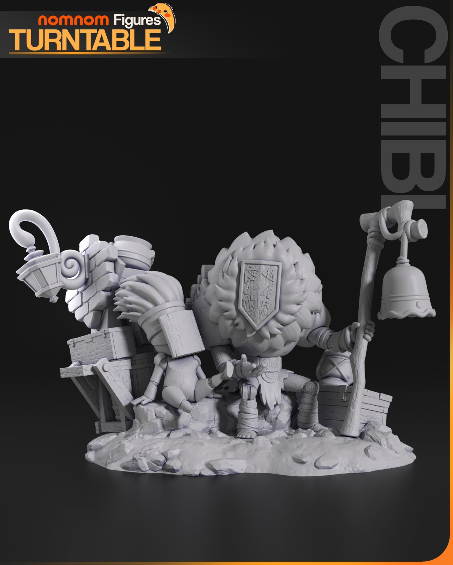 Chibi Expedition Companions | Resin Garage Kit Figure Anime Fan Art | Nomnom Figures