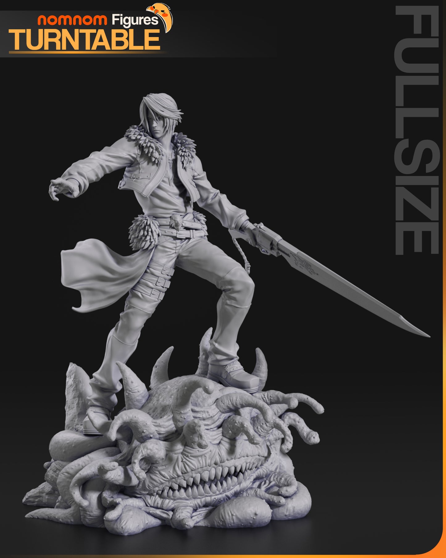 Brooding Combatant | Resin Garage Kit Figure Fan Art | Nomnom Figures