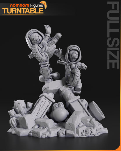 Playful Adventure Brothers | Resin Garage Kit Figure Fan Art | Nomnom Figures