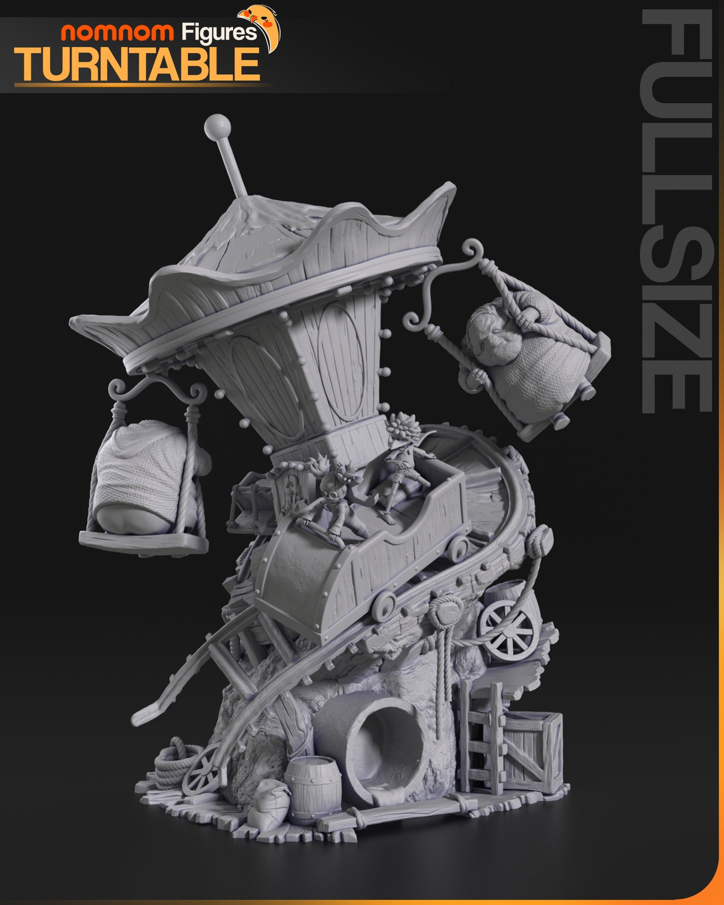 Nightmare Carnival Ride | Resin Garage Kit Figure Fan Art | Nomnom Figures