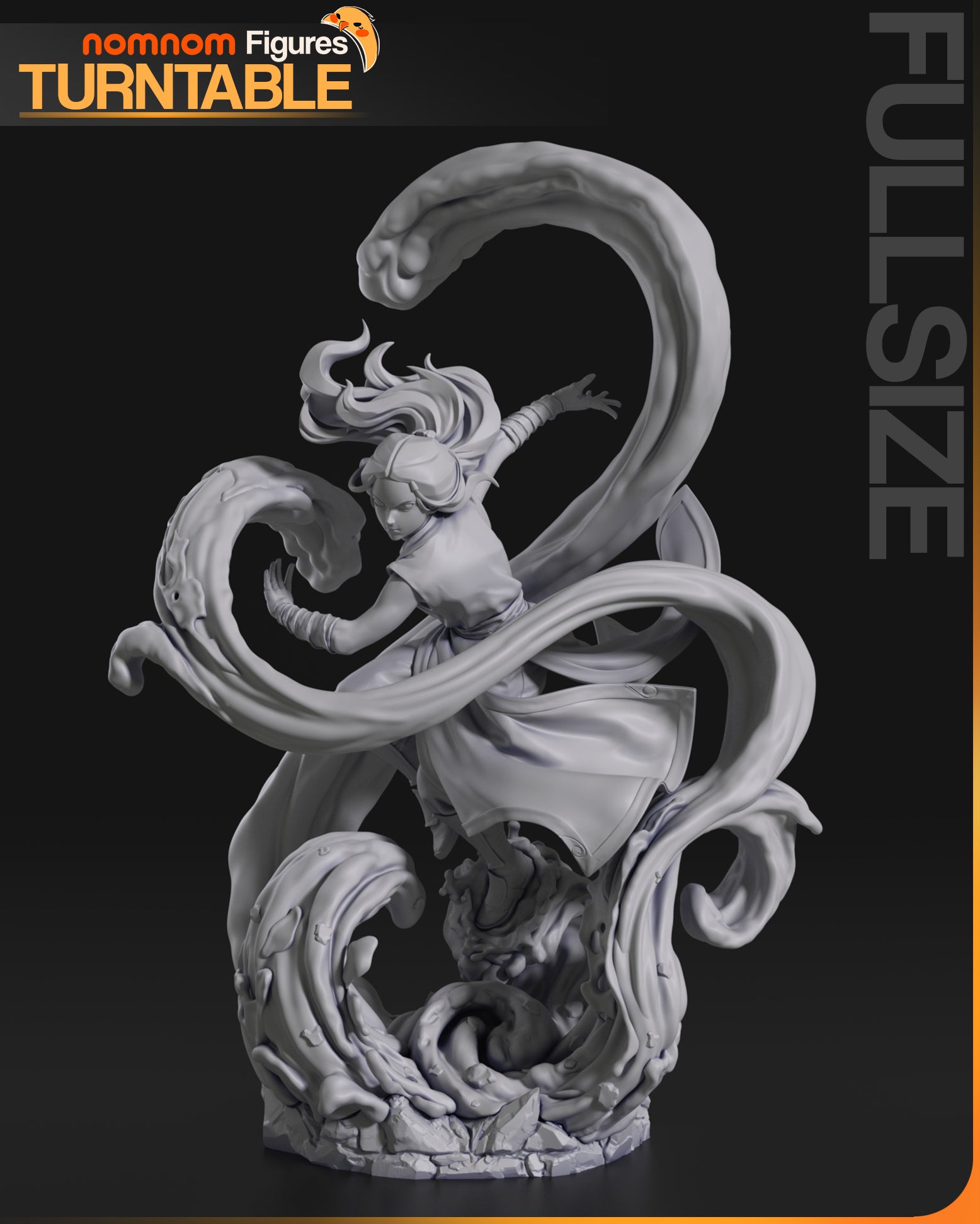 Mastery of Water | Resin Garage Kit Figure Fan Art | Nomnom Figures