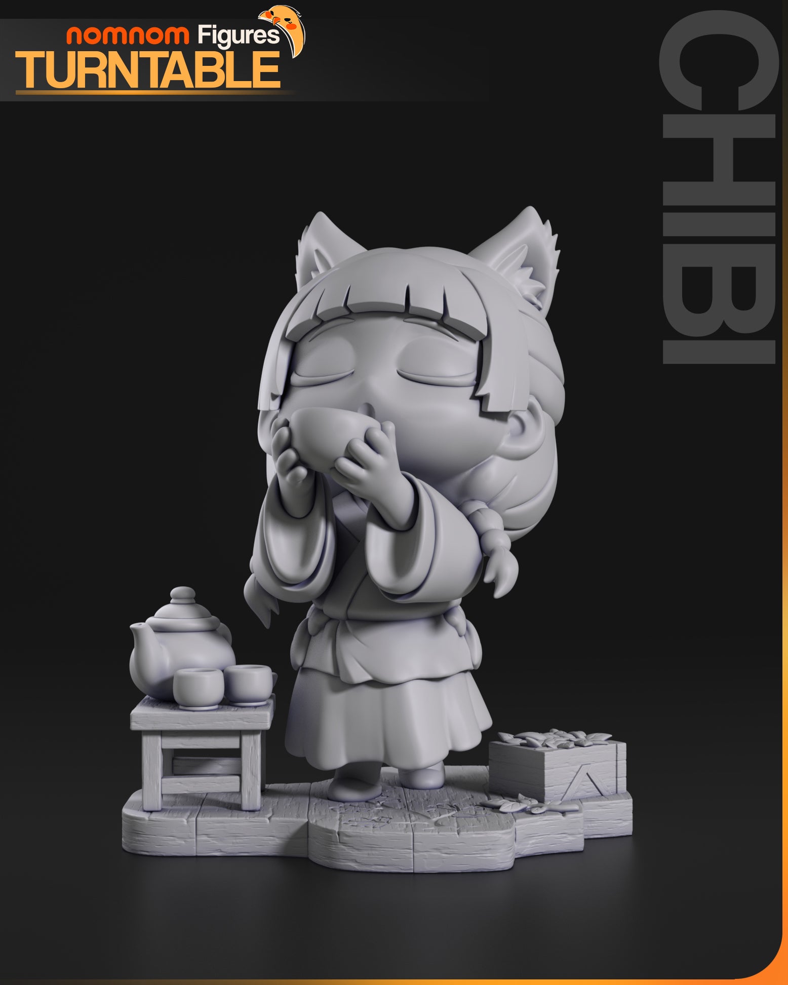 Chibi Apothecary | Resin Garage Kit Figure Anime Fan Art | Nomnom Figures