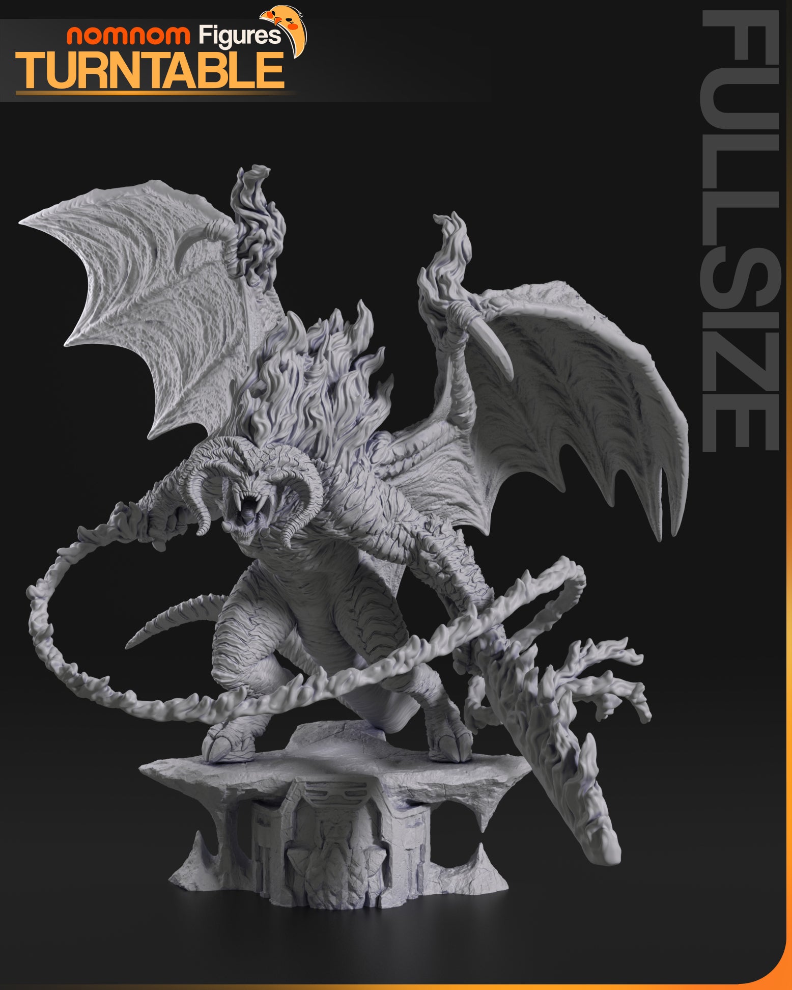 1:10 Demon of the Deep | Resin Garage Kit Figure Fan Art | Nomnom Figures