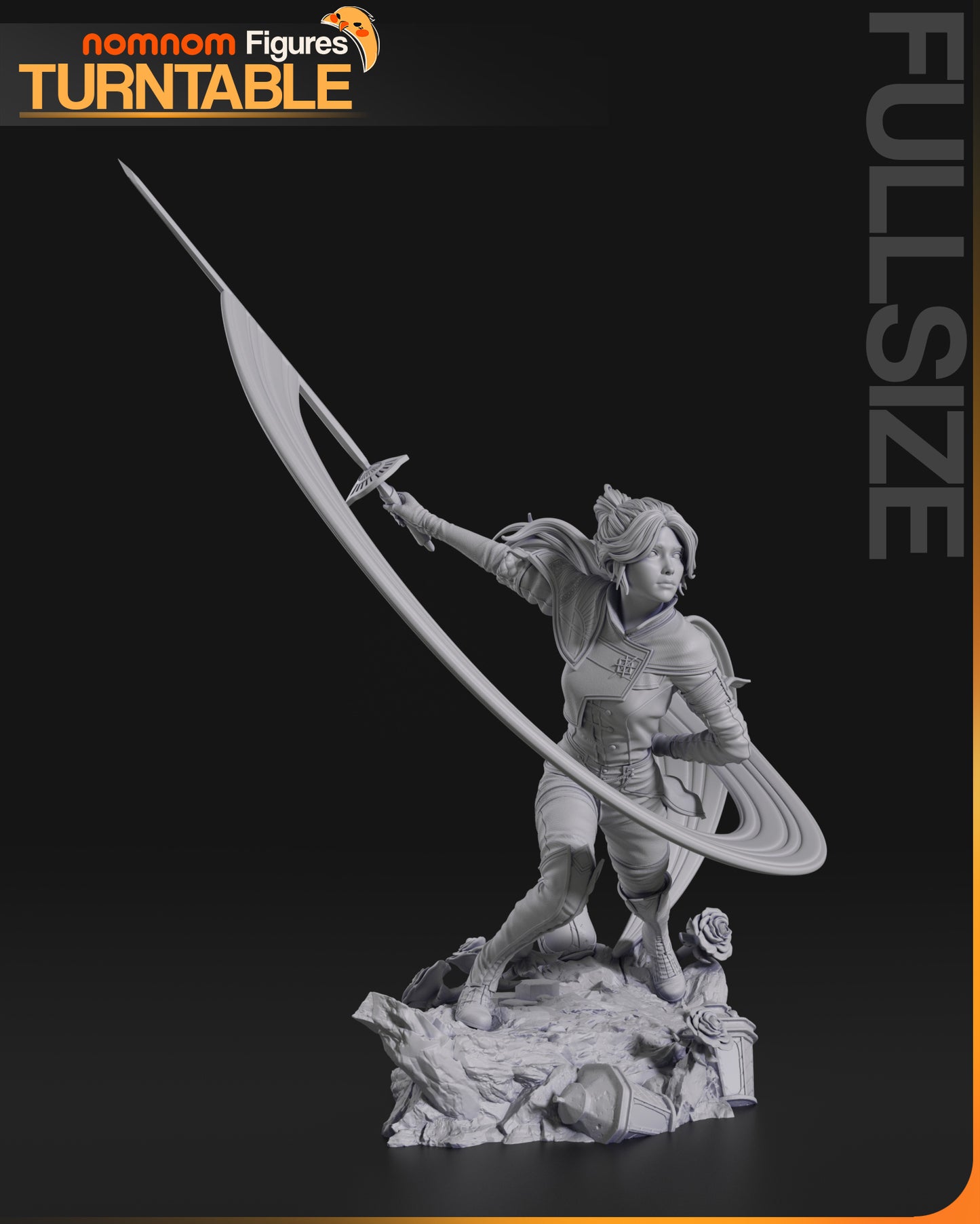 Elegant Rose | Resin Garage Kit Figure Game Fan Art | Nomnom Figures