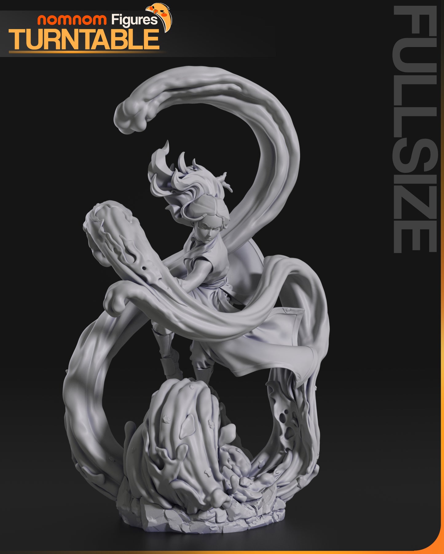 Mastery of Water | Resin Garage Kit Figure Fan Art | Nomnom Figures