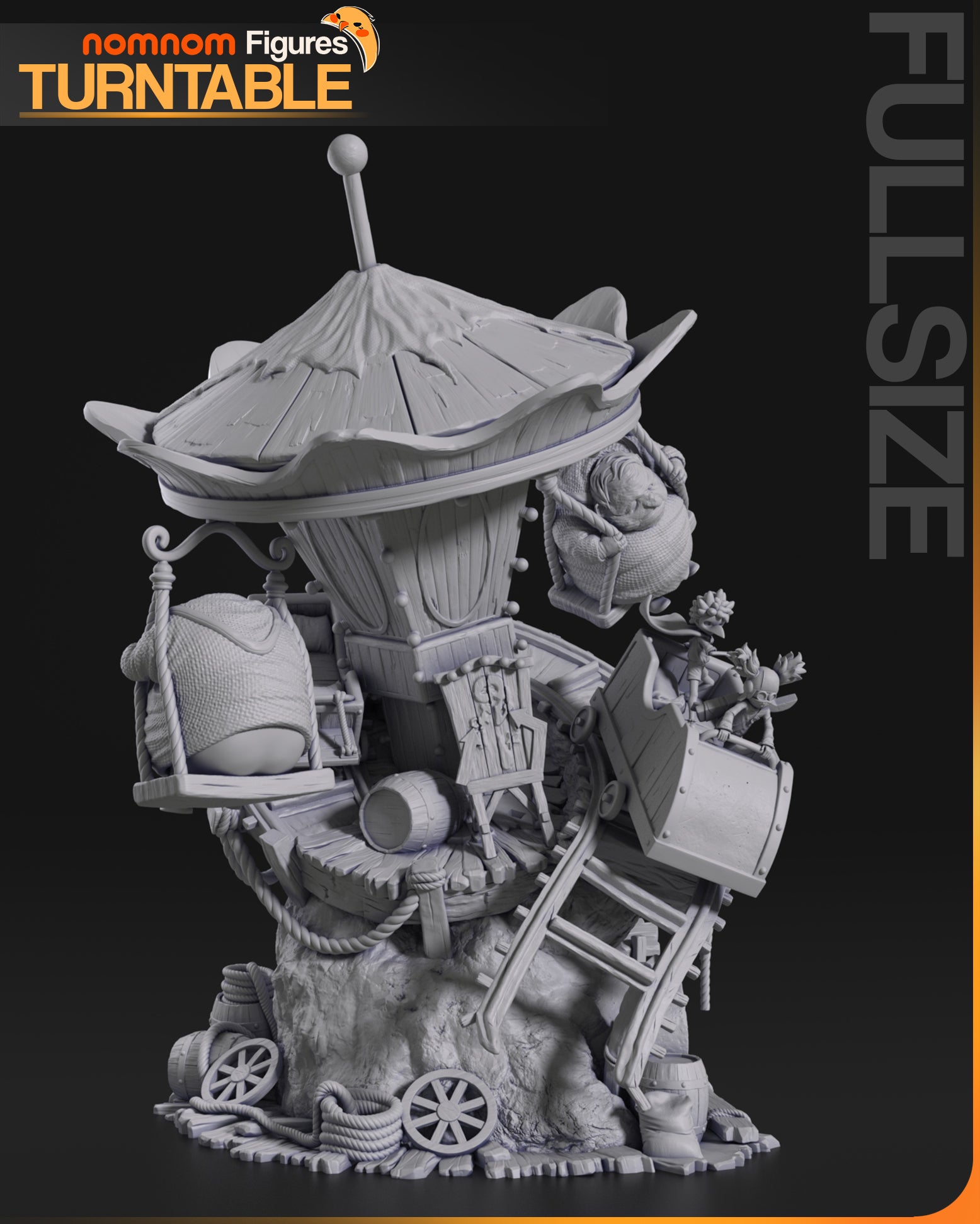 Nightmare Carnival Ride | Resin Garage Kit Figure Fan Art | Nomnom Figures